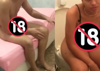 Começou a circular nas redes sociais um vídeo que mostra uma lésbica pegando a namorada no flagra dando para o melhor amigo.