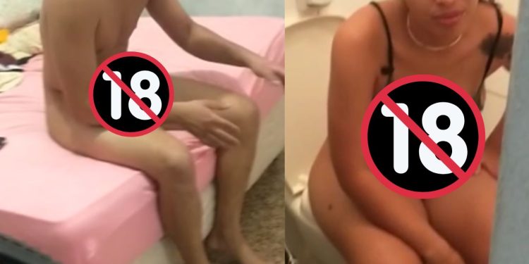 Começou a circular nas redes sociais um vídeo que mostra uma lésbica pegando a namorada no flagra dando para o melhor amigo.