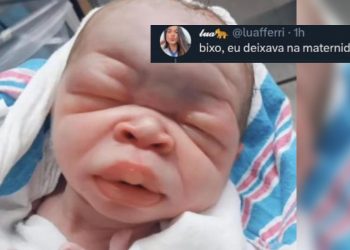 Nesta semana a web detonou a foto de um recém-nascido após a mãe expor a foto dele nas redes sociais: "eu deixava na maternidade".