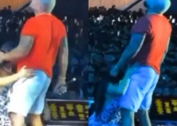 O último show de Naldo em Maceió, deu o que falar na web após vídeo de um momento em que ele interage com a Moranguinho, viralizar.