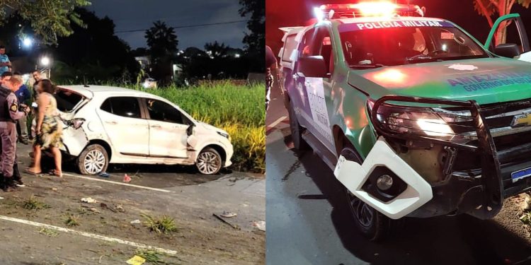 Dois criminosos se deram mal na noite desta quarta-feira (10) após roubarem um carro no bairro São José Operário, zona leste de Manaus