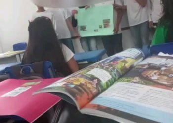 Durante a apresentação de um trabalho de Ciências, em sala de aula, um aluno de 14 anos furou com uma caneta a colega de sala. Vídeo: