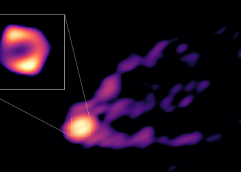 Cientistas capturaram pela primeira vez na história o momento em que um buraco negro supermassivo expeliu um jato. Buraco Negro.