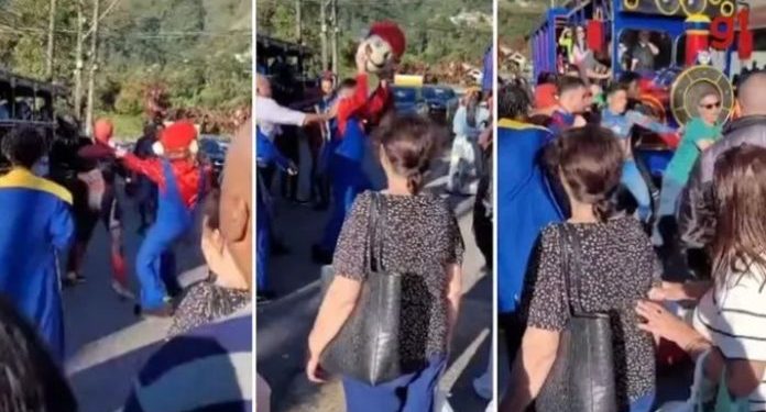 VÍDEO: Homem-Aranha, Pantera Negra e Super Mario saem no soco