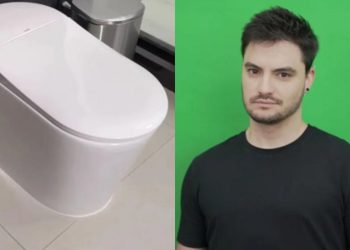 Felipe Neto mostra sua privada de R$ 17 mil e vira alvo de deboche