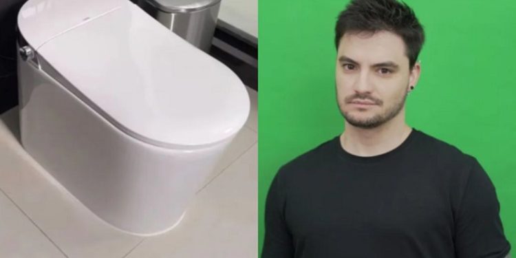 Felipe Neto mostra sua privada de R$ 17 mil e vira alvo de deboche