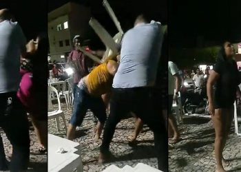 Vídeo mostra socos e chutes entre vereadores por causa de emoji de boi