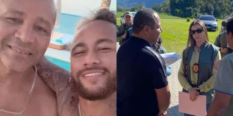 Pai de Neymar recebe voz de prisão durante fiscalização em mansão