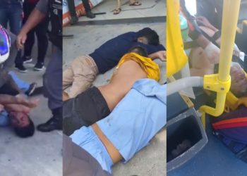 VÍDEO: Passageiros agridem criminosos que esfaquearam motorista da linha 678