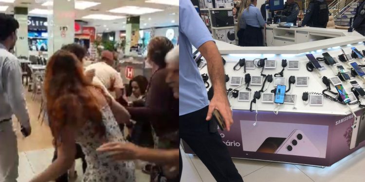 VÍDEO: Criminosos tocam o terror em shopping de Manaus e roubam celulares