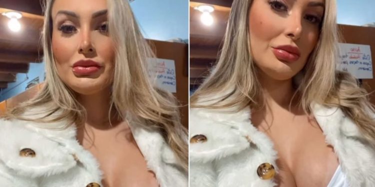 Andressa Urach mostra look escolhido para voltar à boate