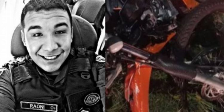Cabo da PM morre após perder o controle da moto e colidir contra o poste no Nova Cidade