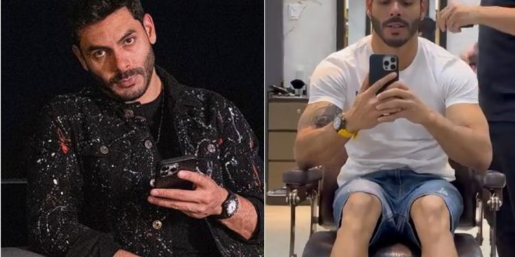 O cantor Rodolffo, da dupla com Israel, gravou um vídeo despretensioso nos stories do Instagram, enquanto cortava o cabelo no salão de beleza.