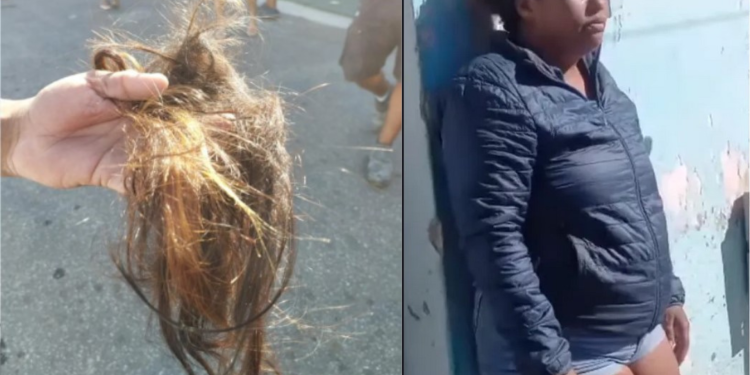 Greiciane Barbosa da Silva, de 29 anos, atacou com uma tesoura e uma navalha uma adolescente de 15 na saída da Escola. Vídeo: