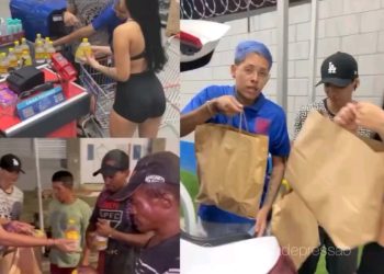 Um vídeo divulgado no instagram da página @manausdepressão mostra o momento em que o influenciador digital William Barão. Vídeo: