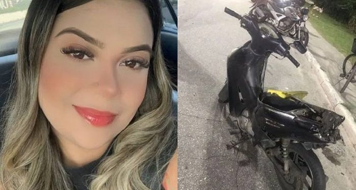 Danielle Rizzuti Soares, 23, foi arrastada por um BMW após sofrer um acidente de moto, em Praia Grande, no litoral de São Paulo. Jovem perde