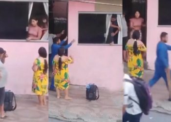 Em Manaus, corno chega do trabalho e encontra esposa com 'amigo talarico' em casa; assista