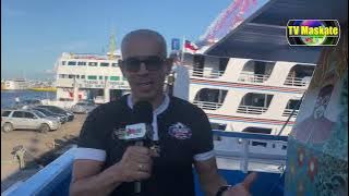 Movimentação no Porto de Manaus para o 56 Festival Folclórico de Parintins 2023.