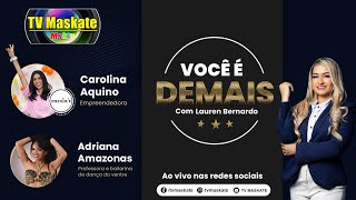 Carolina Aquino e Adriana Amazonas no programa Você é Demais desta quarta