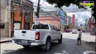 EM ANDAMENTO – Policia Militar realiza operação pra remover pinturas de facções no Centro de Manaus