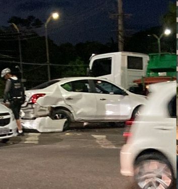 Motorista bêbado perde controle do carro e causa acidente na Ponta Negra