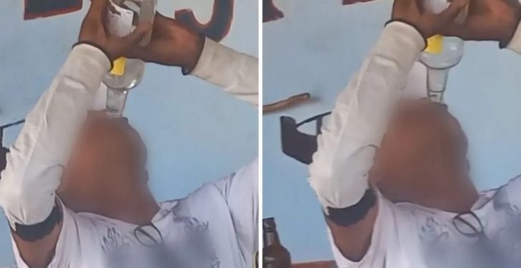 Um homem de 42 anos foi encontrado morto após ser filmado bebendo uma garrafa de cachaça em Santo Antônio do Rio Verde, distrito. Homem morre