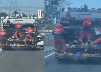 Vídeo: Coletores de lixo viralizam ao 'rebolar' em avenida de Manaus