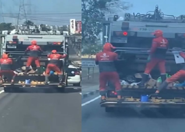 Vídeo: Coletores de lixo viralizam ao 'rebolar' em avenida de Manaus