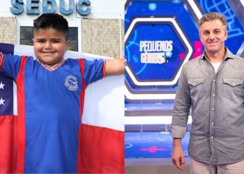 O estudante Luan Gama, de 10 anos, representará o Amazonas no quadro “Pequenos Gênios", do programa “Domingão com Huck”, da rede Globo.
