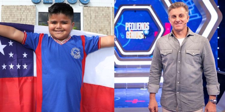 O estudante Luan Gama, de 10 anos, representará o Amazonas no quadro “Pequenos Gênios", do programa “Domingão com Huck”, da rede Globo.