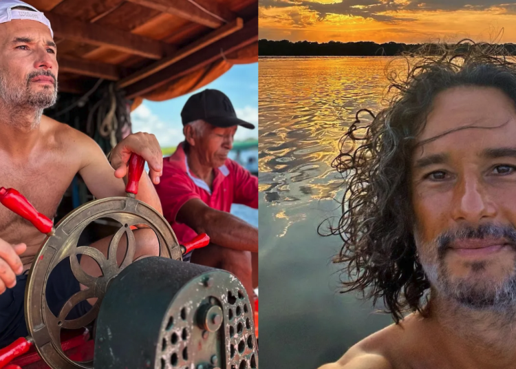 Rodrigo Santoro grava filme em Novo Airão e se encanta: ‘O lugar aqui é maior do que tudo’