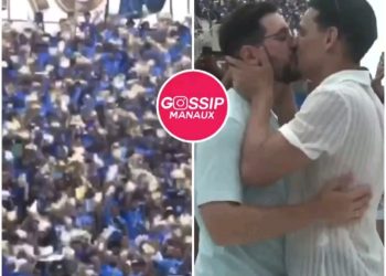Vídeo: bancário pede namorado em casamento na Arena do Bumbódromo 