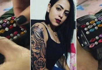 Uma mulher viralizou no TikTok depois de compartilhar um vídeo em que decora sua tornozeleira eletrônica. Camila Fogaça de Almeida mora em