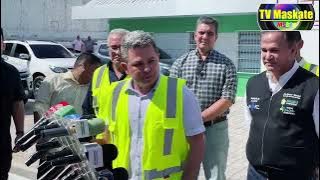 Governador em exercício vistoria obras do Caic Dr. Jose Carlos Mestrinho