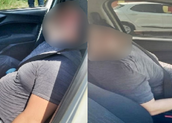 Um homem bêbado, foi encontrado dormindo com uma garrafa de cerveja no colo, dentro do carro, no meio do transito de Manaus. O caso. Bêbado