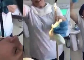 VÍDEO: médica tira pela boca de paciente cobra de 1,20 m