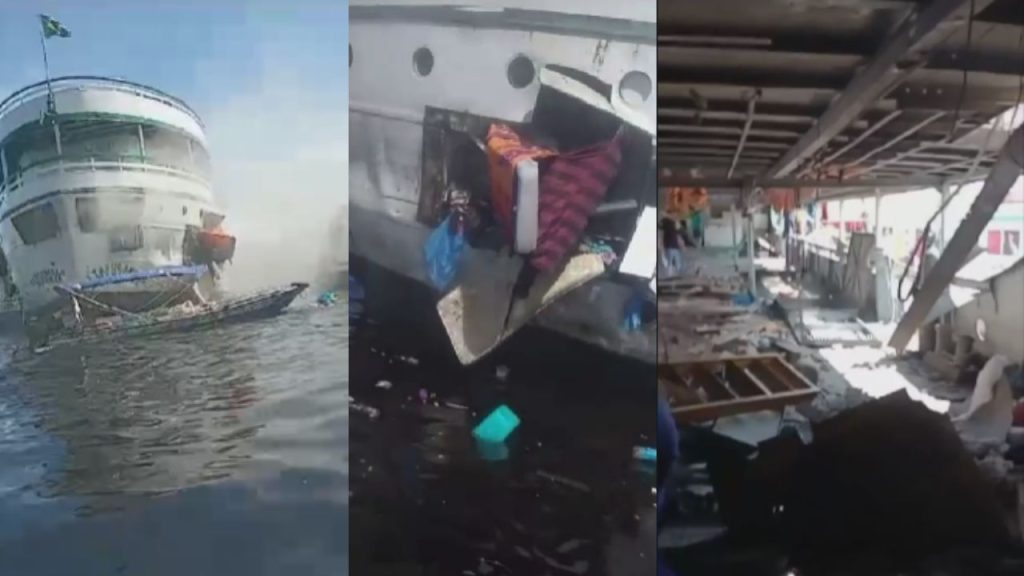 VÍDEO: Explosão em embarcação deixa oito feridos e um morto no Porto de Manaus