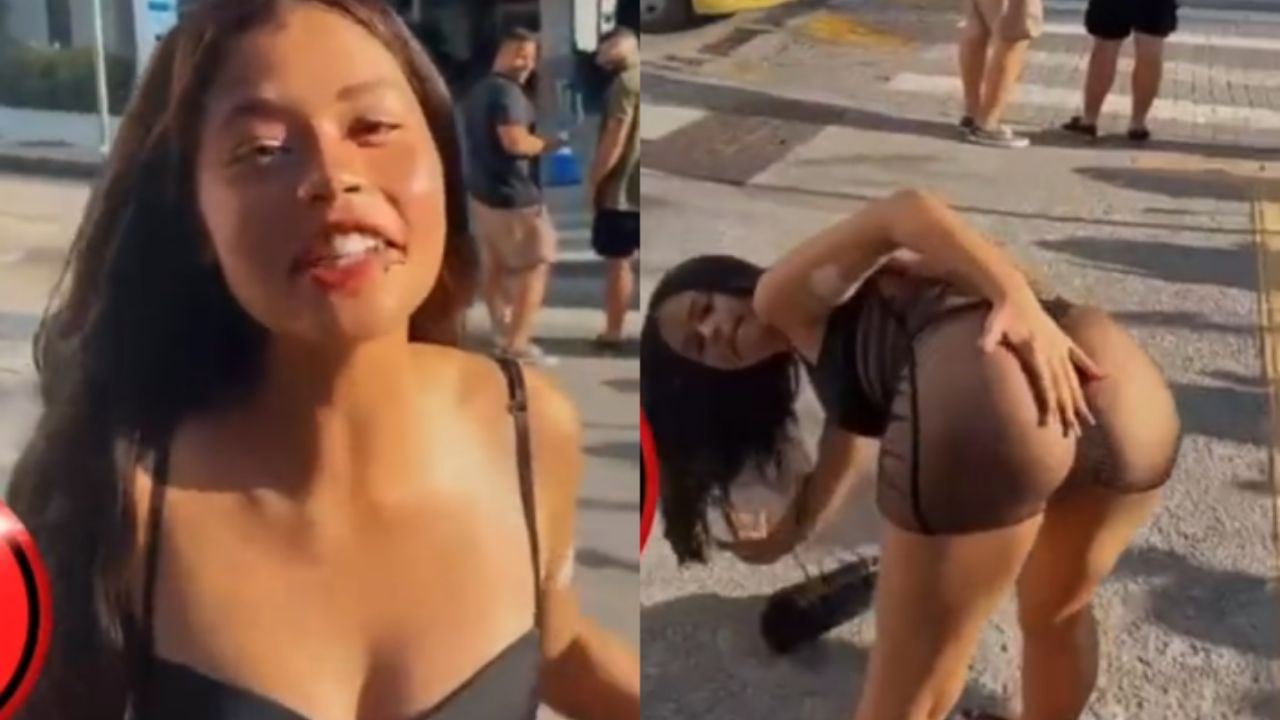 Tiktoker é expulsa de shopping por usar vestido transparente e fio dental