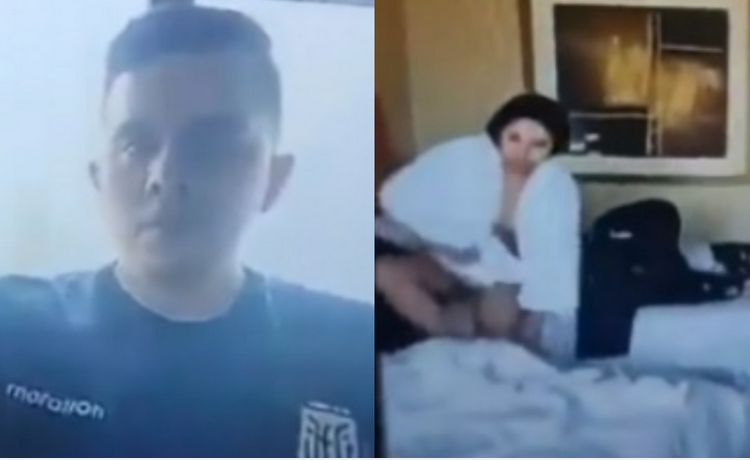 Sem querer, o jornalista equatoriano Juan Francisco acabou mostrando sua amante nua para colegas e telespectadores. Vídeo:
