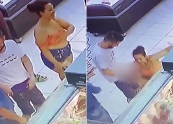 Mulher faz sex0 oral na fila do açougue e web reage: ‘pediu linguiça’