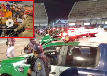 Veja vídeo: evento de carros termina com morte e pessoas baleadas no sambódromo