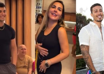 Dra. Deolane fica 'babando' por novinho manauara na Casa da Barra de Carlinhos Maia