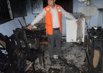 Geladeira explode e quatro pessoas ficam feridas no bairro Redenção