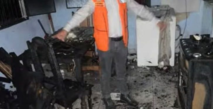 Geladeira explode e quatro pessoas ficam feridas no bairro Redenção