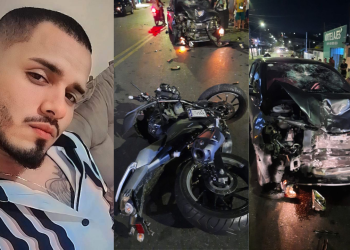 Jovem morre após motocicleta bater de frente com carro na Cidade Nova