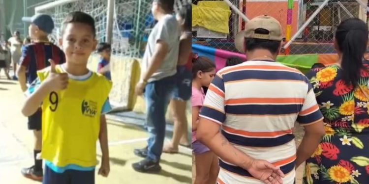 Menino de 8 anos morre eletrocutado embaixo de pula-pula no Mauazinho