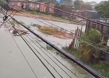 Vídeos mostram bairros alagados depois de forte chuva atingir Manaus