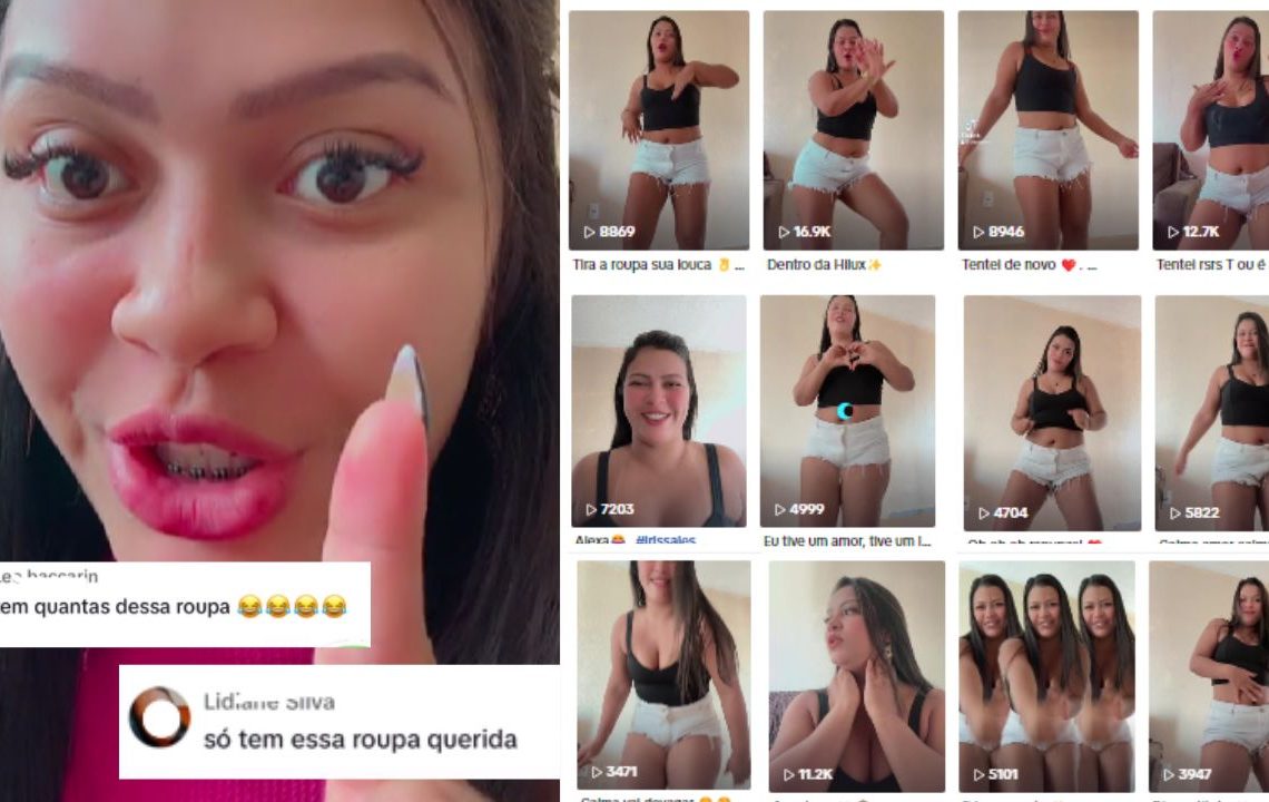Talarica da Bemol, Iris, rebate críticas por usar a mesma roupa em vídeos: 'deve estar azeda'