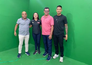 Representantes dos times Juventos e Japurá F.C no Placar Geral