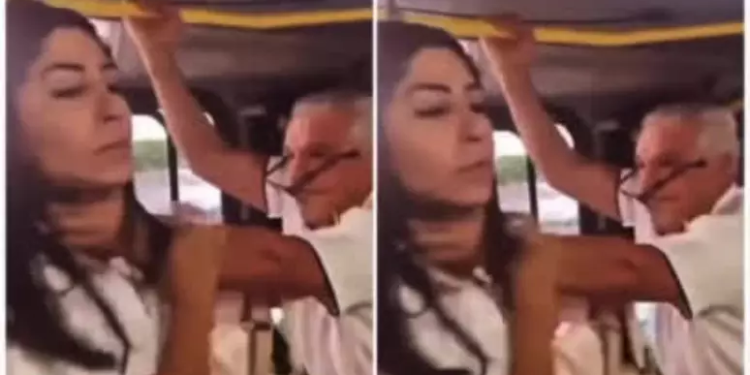 Idoso fica revoltado e senta o cacete em mulher que não cedeu acento preferencial; veja